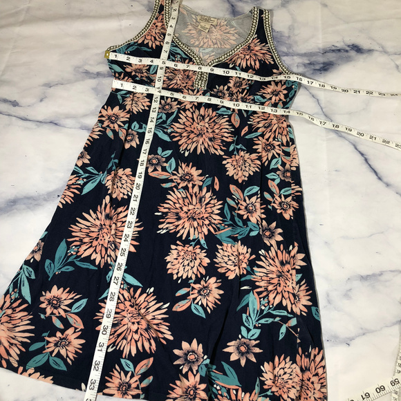 Lucky Brand Blue & Pink Floral Sleeveless Dress - Picture 5 of 8